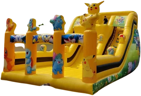 Šmykľavka Pikachu – nafukovacia atrakcia na prenájom